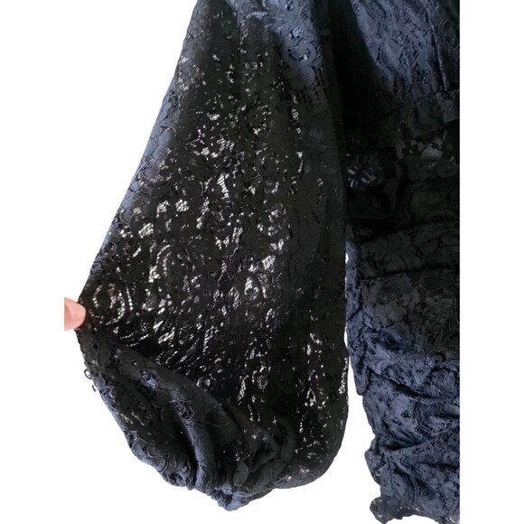 ASTR The Label Corset Bodice Mini Dress Women's Black Sweetheart Neck Zippered S - Picture 8 of 12